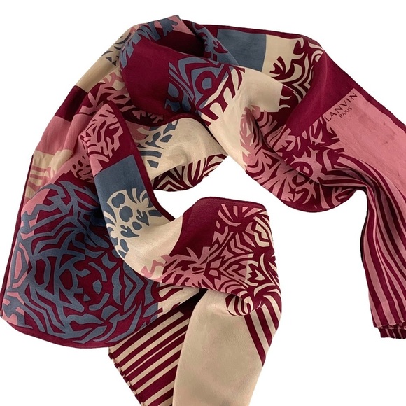 Authentic Lanvin Silk Scarf - Picture 8 of 8